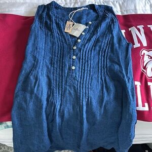 Blue Sleeveless Dress